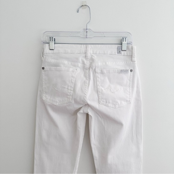 7 For All Mankind White Jeans - Picture 7 of 9